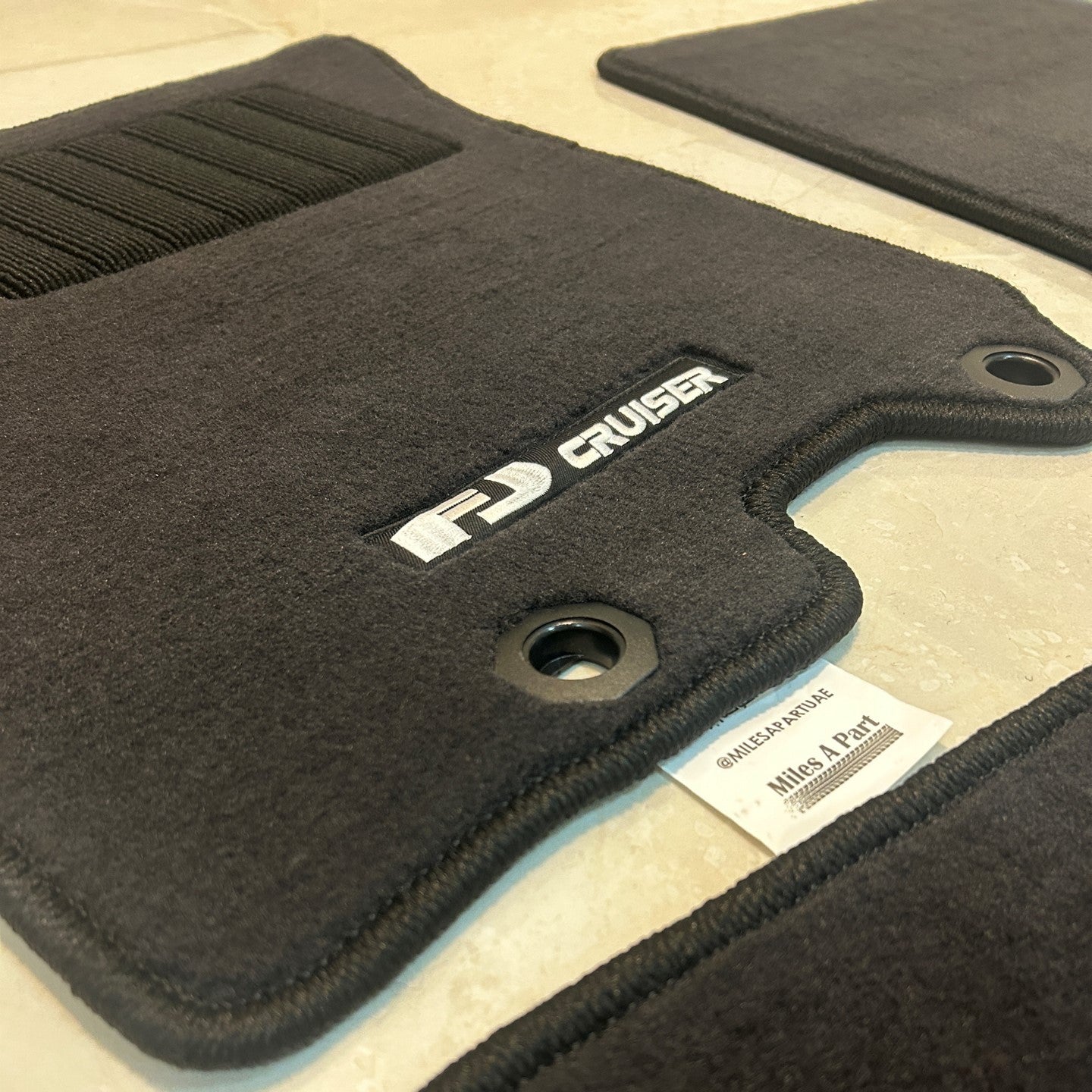 Toyota FJ Cruiser 2006-2024 Luxury Black Floor Mats with Logo (4 pieces)