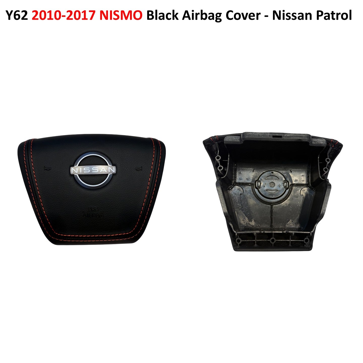 Y62 2010-2017 NISMO Black Airbag Cover - Nissan Patrol