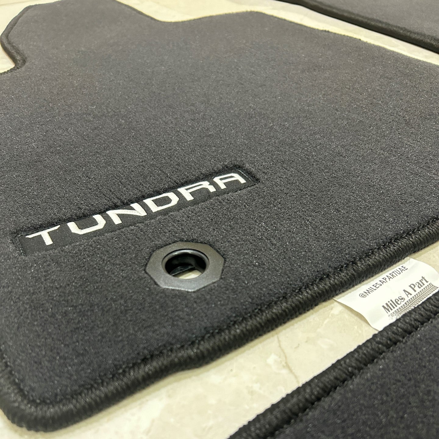 Toyota Tundra 2007-2021 Luxury Black Floor Mats with Logo (5 pieces)