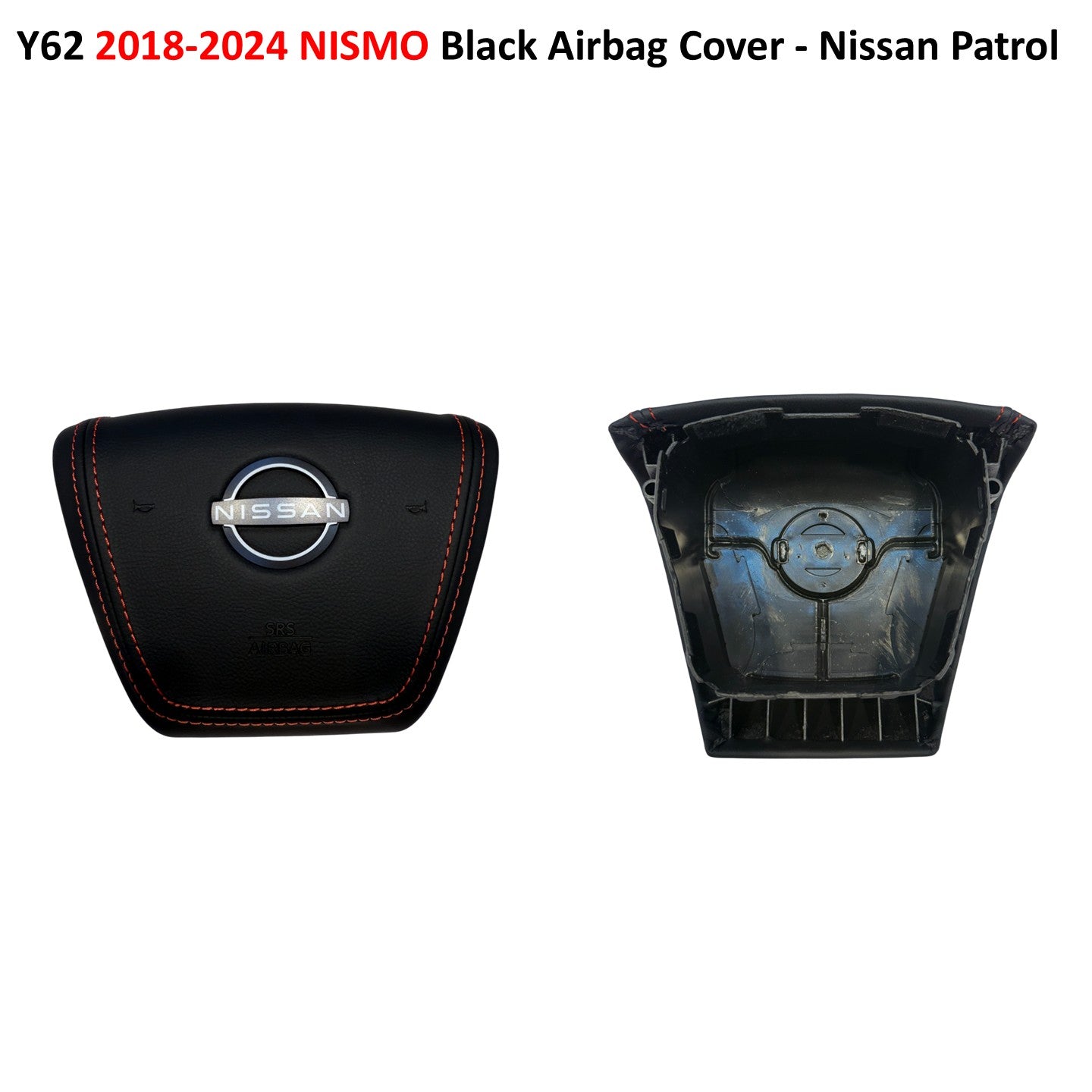 Y62 2018-2024 NISMO Black Airbag Cover - Nissan Patrol