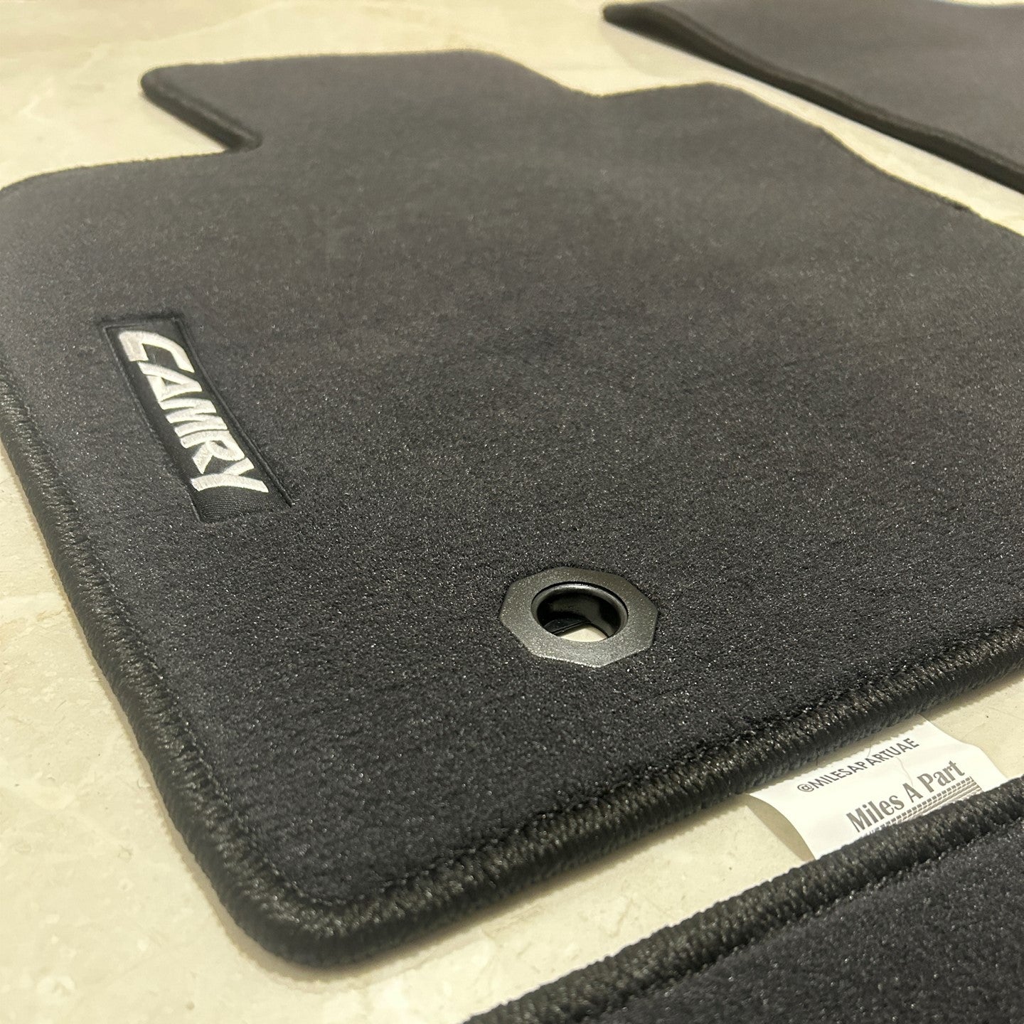 Toyota Camry 2018-2024 Luxury Black Floor Mats with Logo (5 pieces)