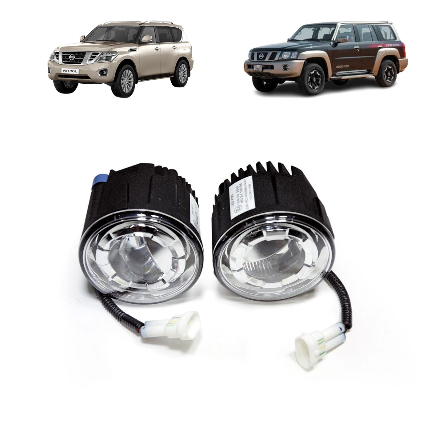 Front LED Fog Lights Nissan Patrol Y61 VTC GU and Y62