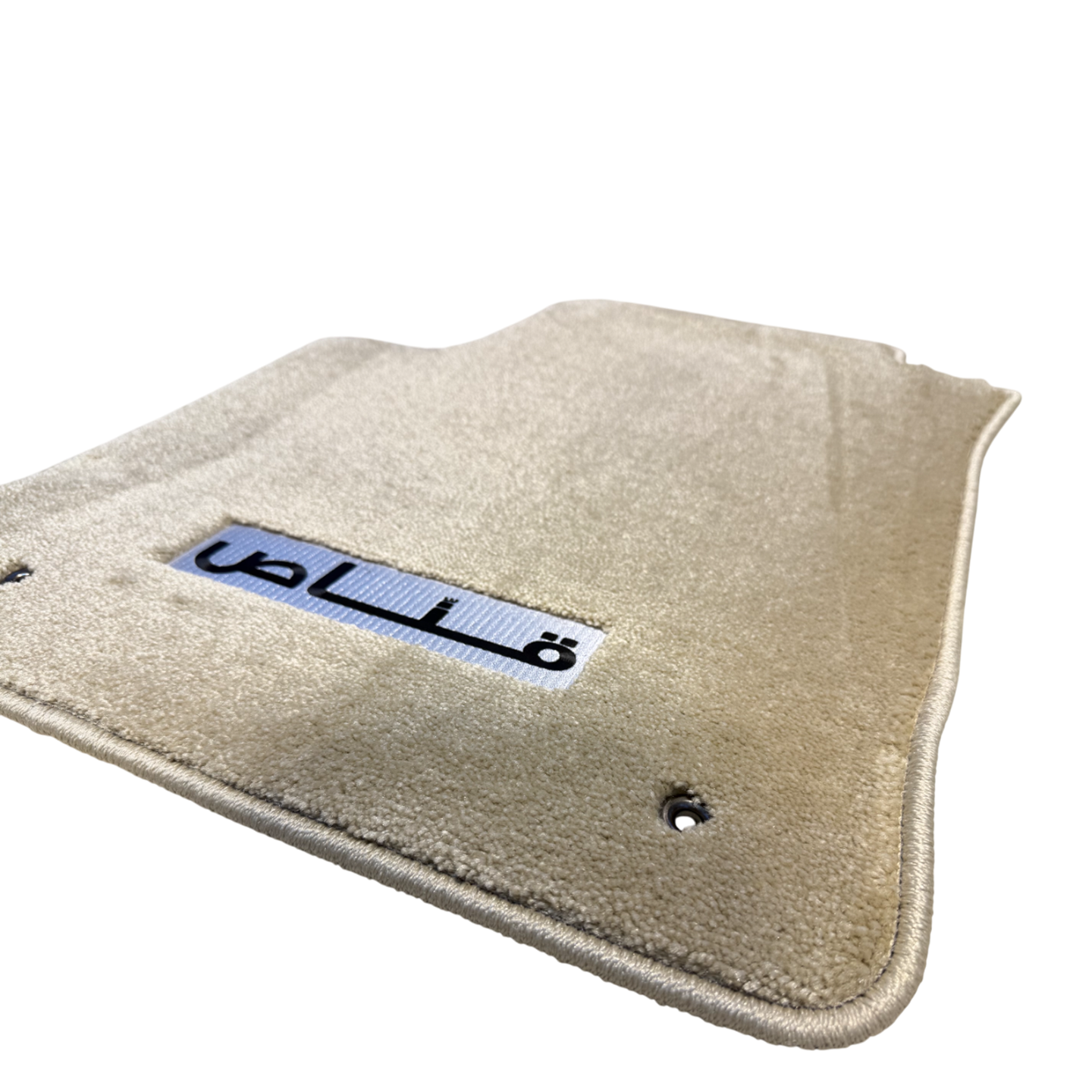 GANNAS Edition Beige Floor Mats Nissan Patrol Y62 with ALGANNAS Logo (2 pieces)