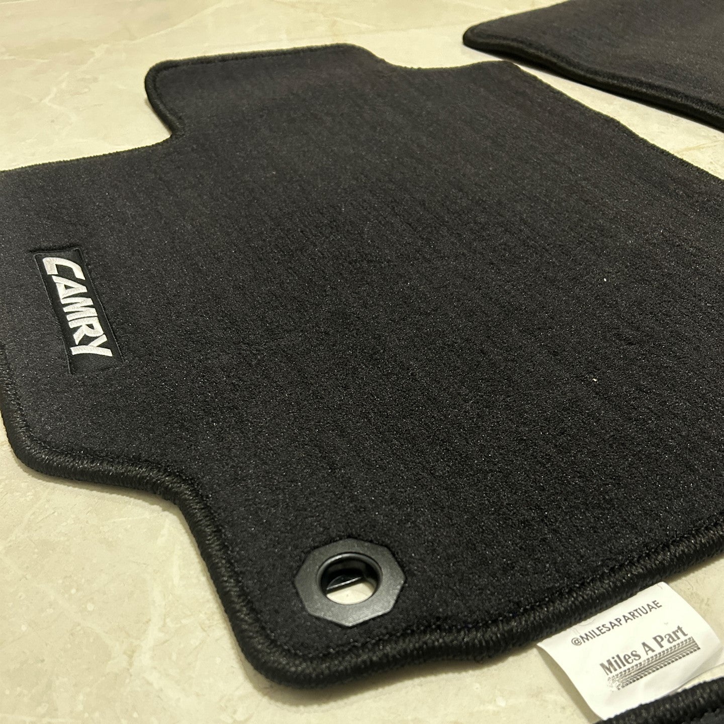 Toyota Camry 2012-2017 Luxury Black Floor Mats with Logo (5 pieces)