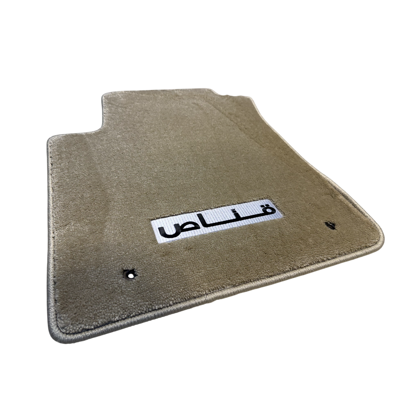GANNAS Edition Beige Floor Mats Nissan Patrol Y62 with ALGANNAS Logo (2 pieces)