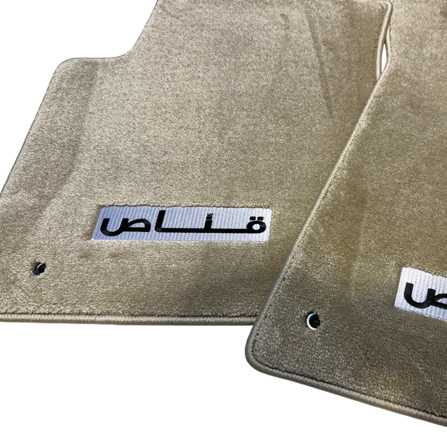 GANNAS Edition Beige Floor Mats Nissan Patrol Y62 with ALGANNAS Logo (2 pieces)
