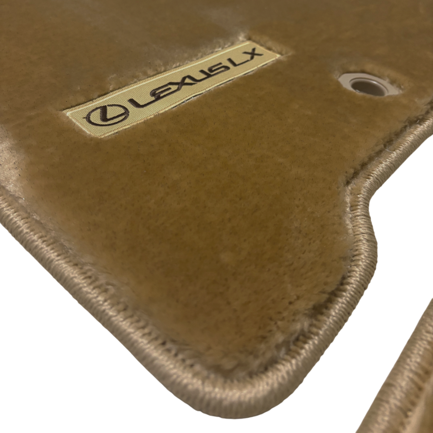 Lexus LX570 2013-2021 Ultra Soft Premium Beige Floor Mats with Logo