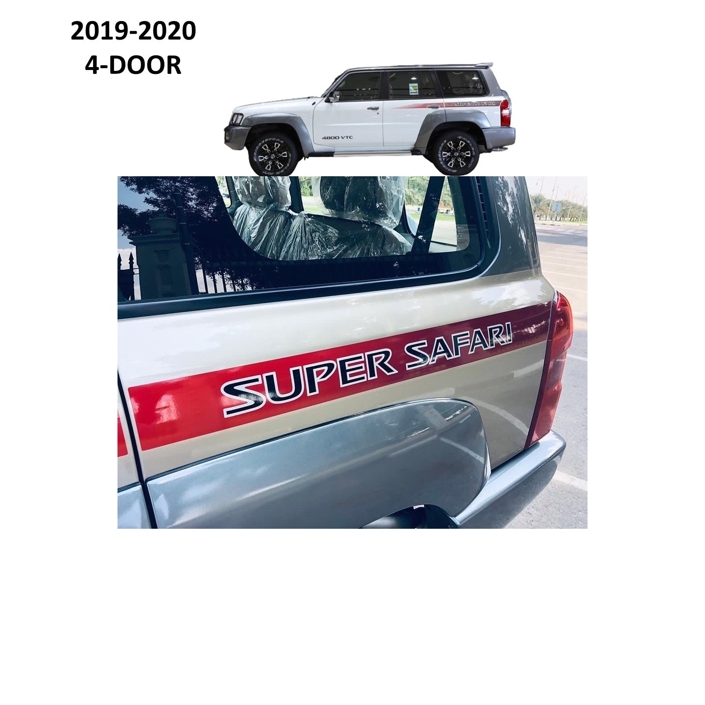 Super Safari 4-door 2019 2020 Side Stripe Stickers - Nissan Patrol Y61 VTC GU