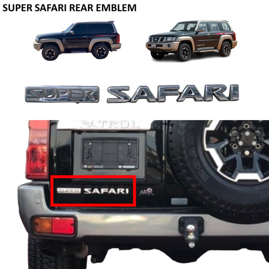 Super Safari Rear Emblem Badge - Nissan Patrol Y61 GU VTC