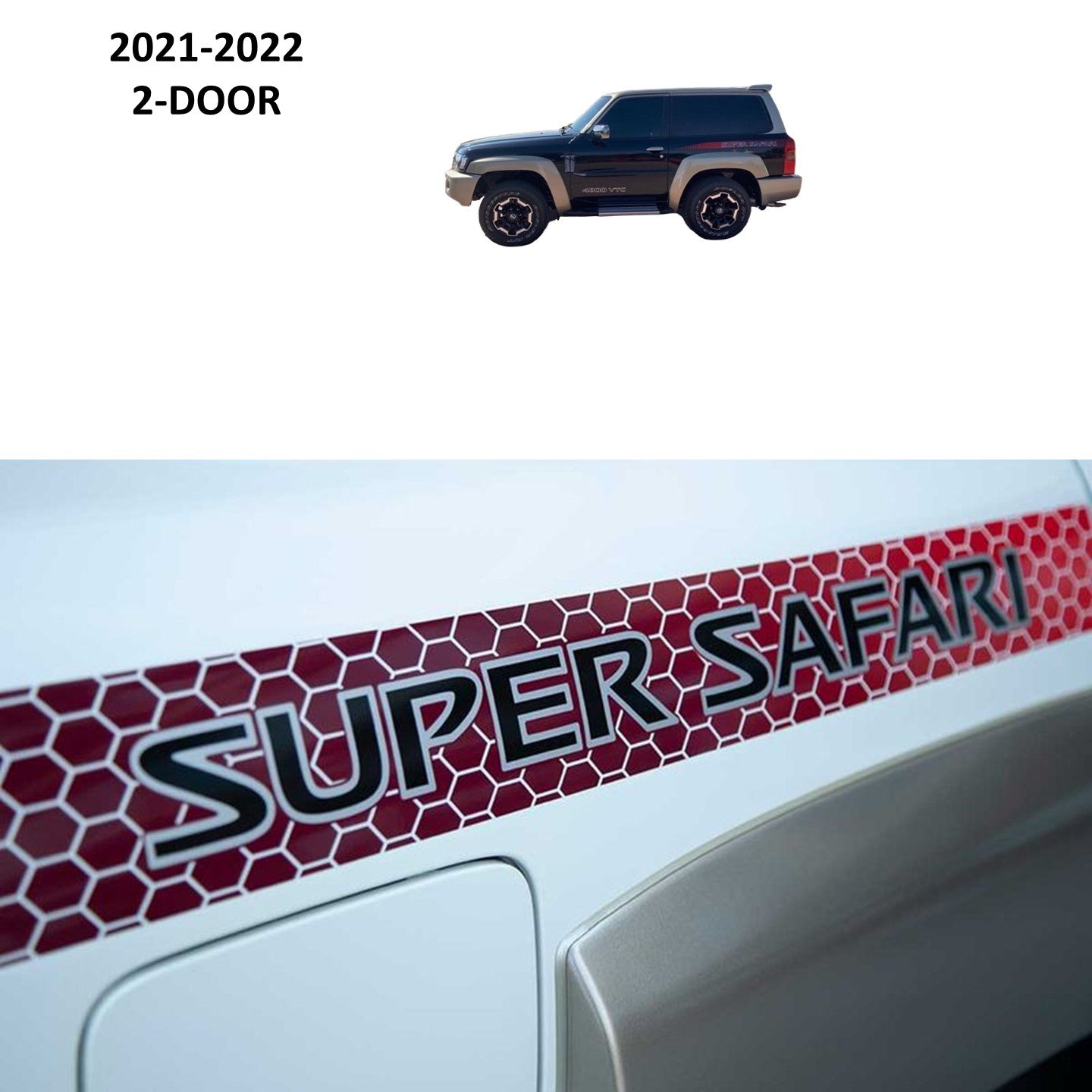 Super Safari SWB 2021 2022 Side Stripe Stickers - Nissan Patrol Y61 VTC GU