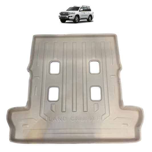 Waterproof Beige Rear Trunk Floor Tray - Toyota Land Cruiser LC200