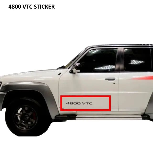 VTC 4800 Side Sticker Black (Nissan Patrol Y61 GU)