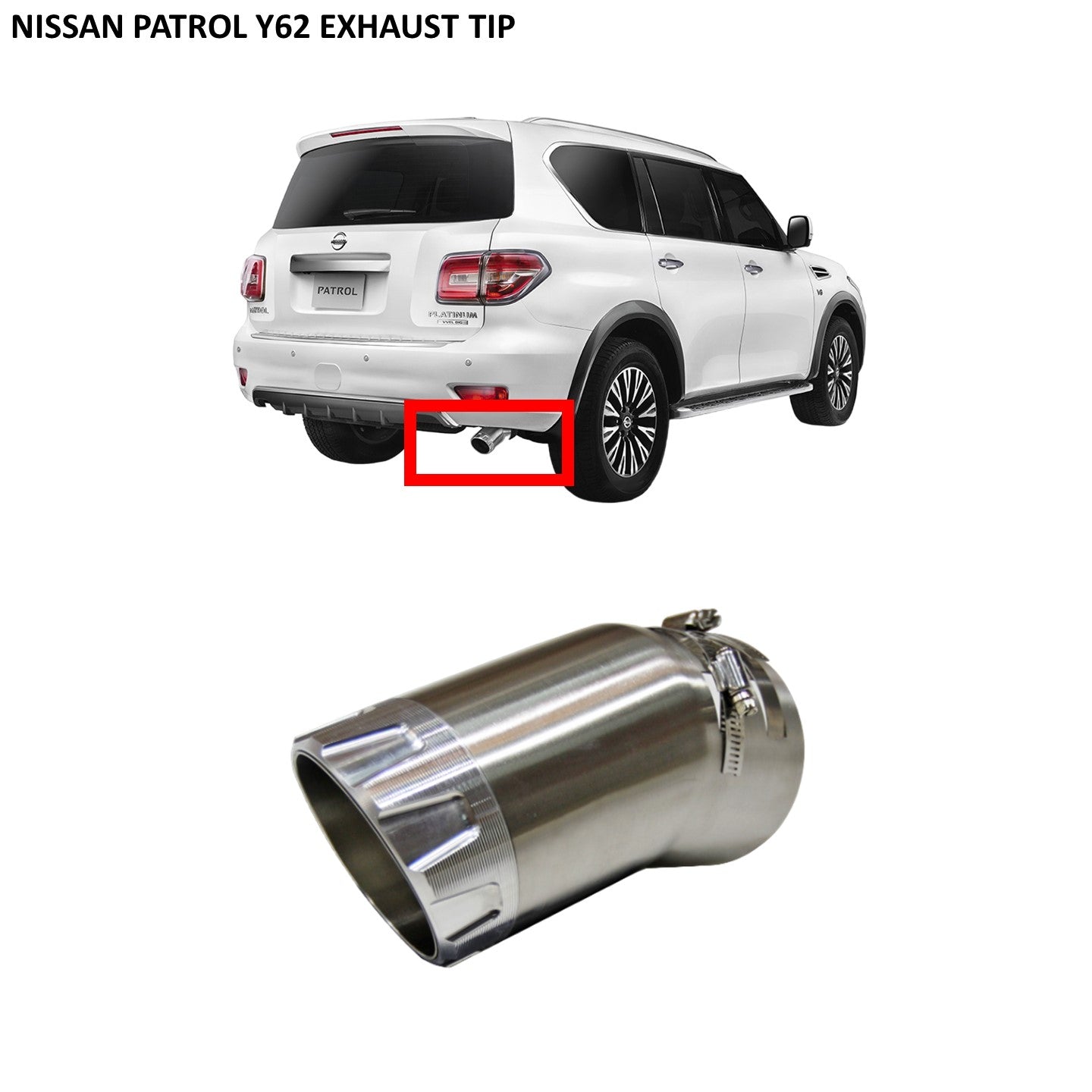 Exhaust Tip Nissan Patrol Y62
