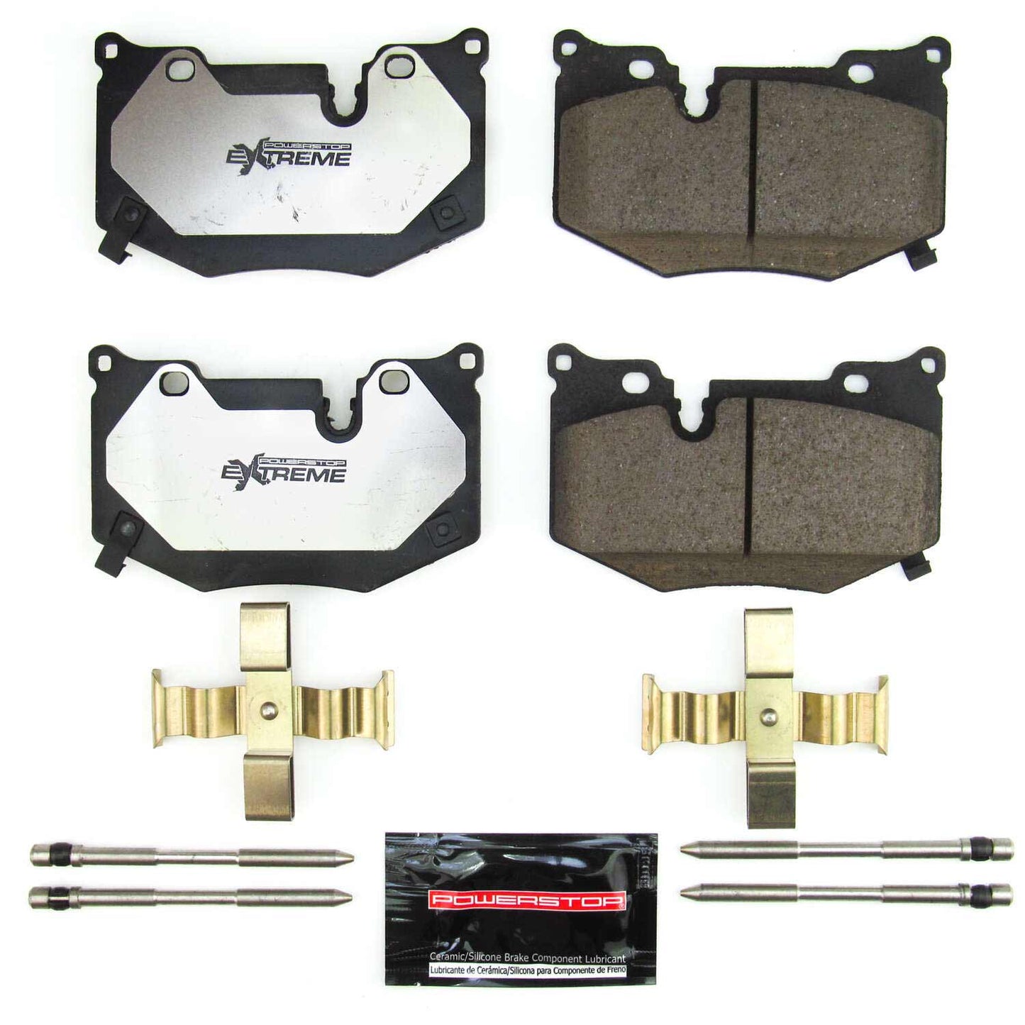 Corvette Z51 (2020-2024) Rear Carbon Ceramic Brake Pads by PowerStop Extreme Z26 (Chevrolet C8 Stingray) (Z26-8010)