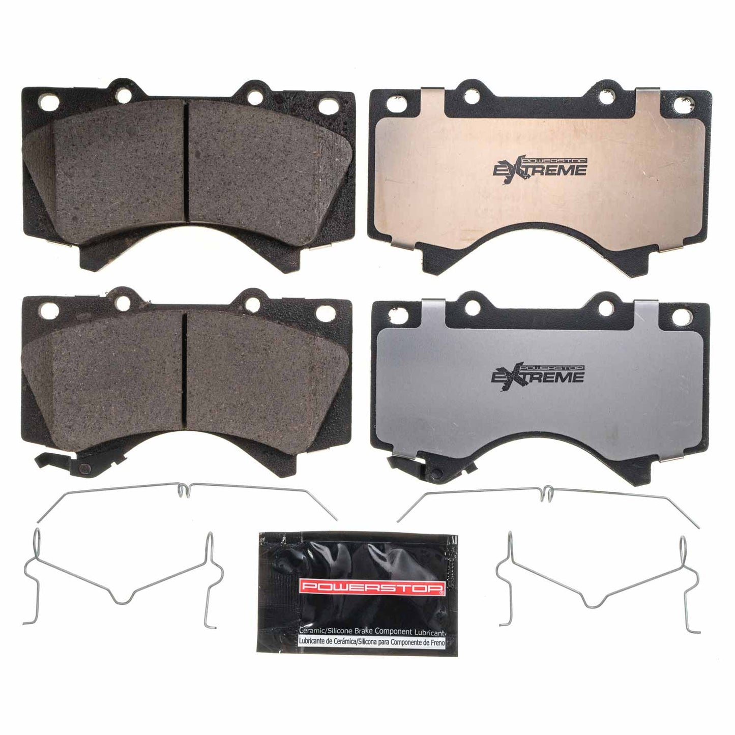 Toyota LC200 - Front Carbon Ceramic Brake Pads by PowerStop Extreme Z36 (Land Cruiser Lexus LX570 Tundra Sequoia 2008 2021) (Z36-1303)