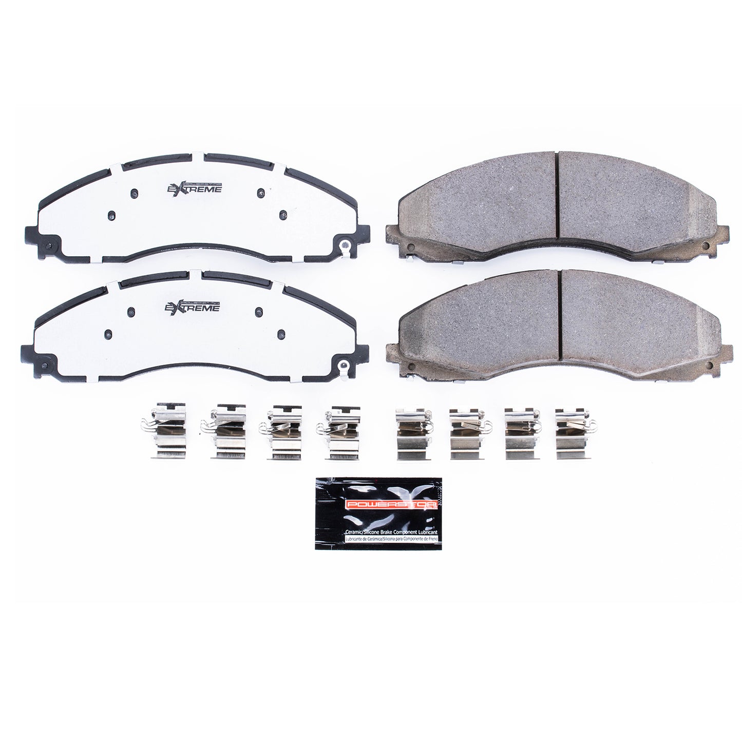 Ford F450 F550 (2017-2024) - Front Carbon Ceramic Brake Pads by PowerStop Extreme Z36 (F600 Super Duty Pickup) (Z36-2018)