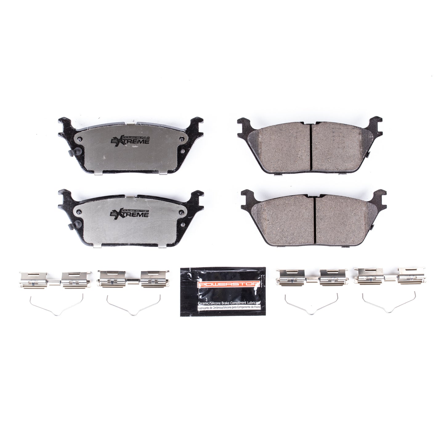 Dodge RAM 1500 2019+ Rear Carbon Ceramic Brake Pads by PowerStop Extreme Z36 (TRX Jeep Grand Wagoneer L) (Z36-2169)