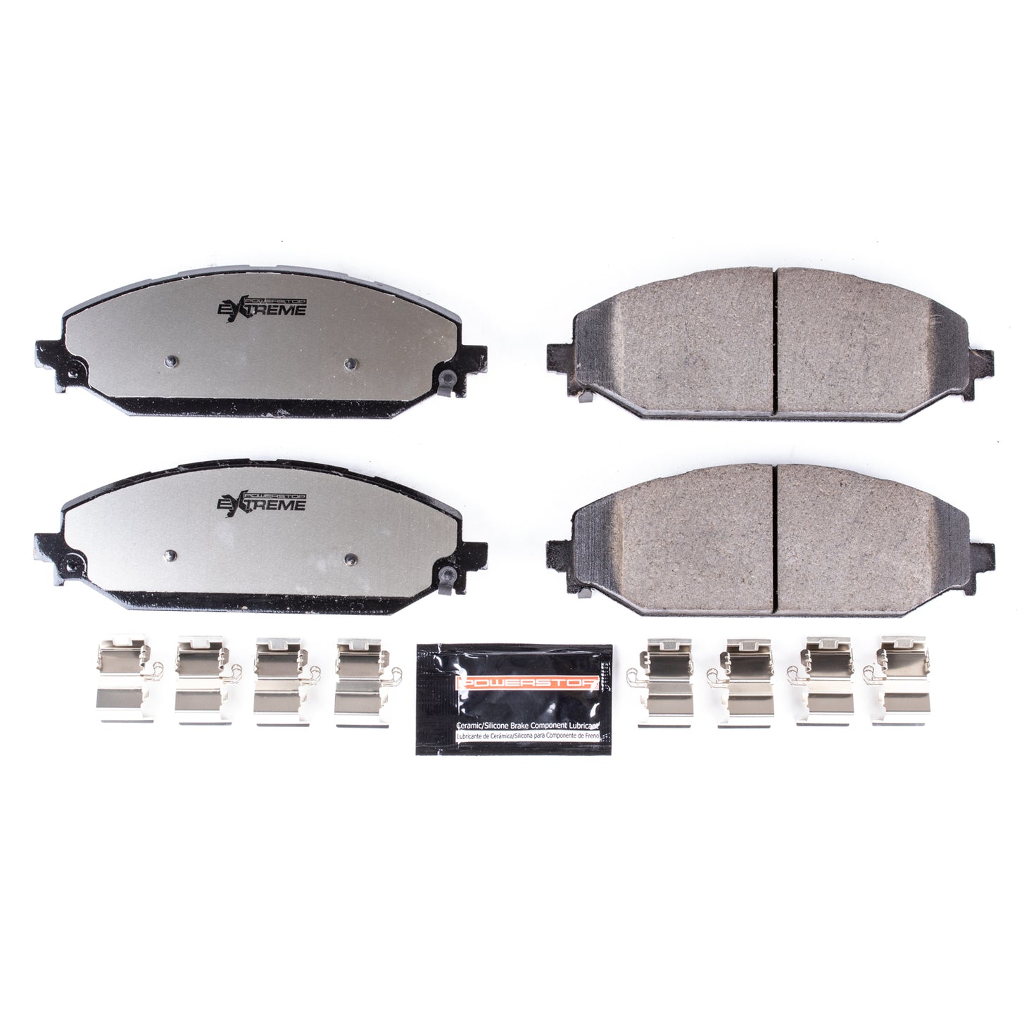 Dodge RAM 1500 2019+ Front Carbon Ceramic Brake Pads by PowerStop Extreme Z36 (TRX Jeep Grand Wagoneer L) (Z36-2179)
