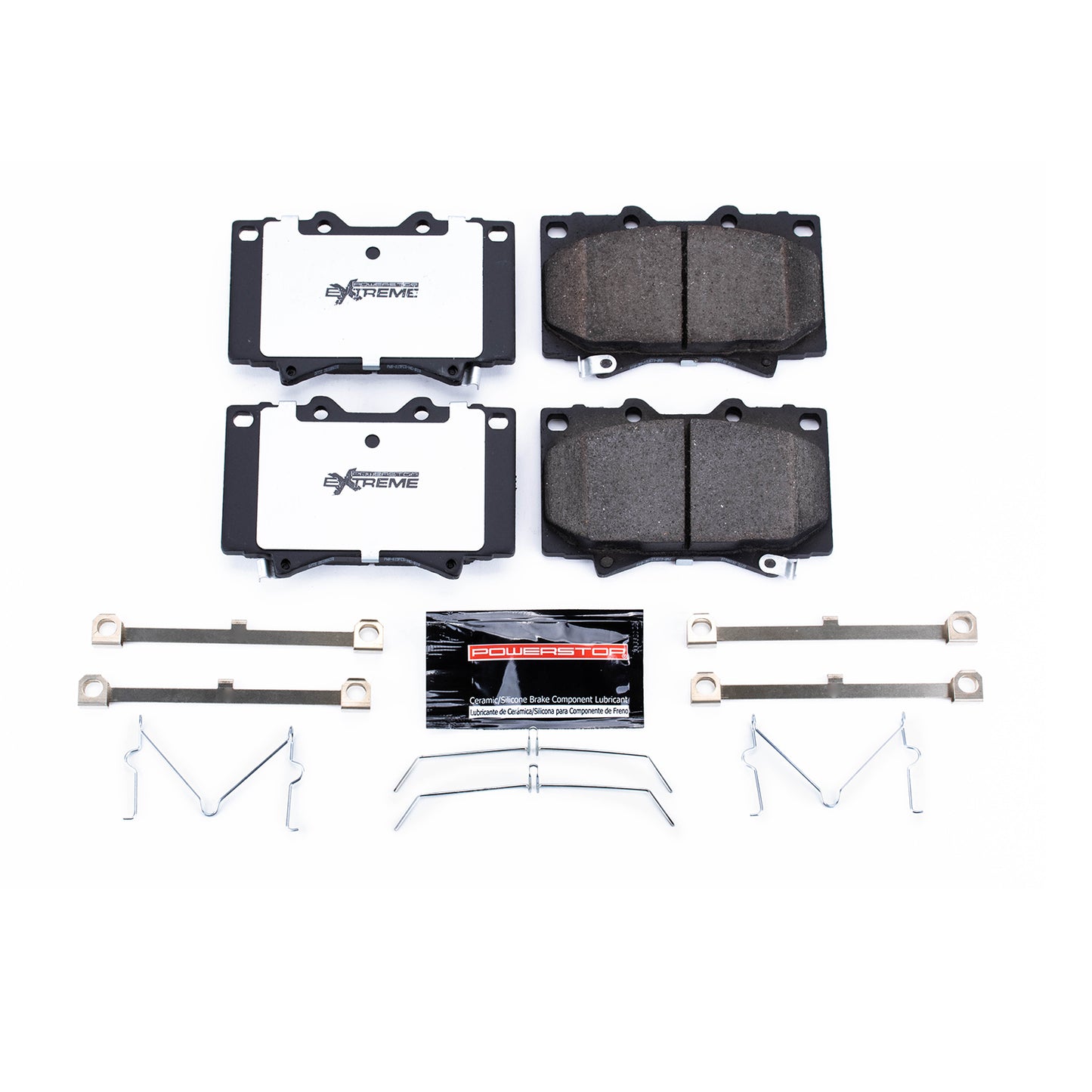 Toyota LC70 LC100 and Lexus LX470 - Front Carbon Ceramic Brake Pads by PowerStop Extreme Z36 (Land Cruiser) (Z36-772)