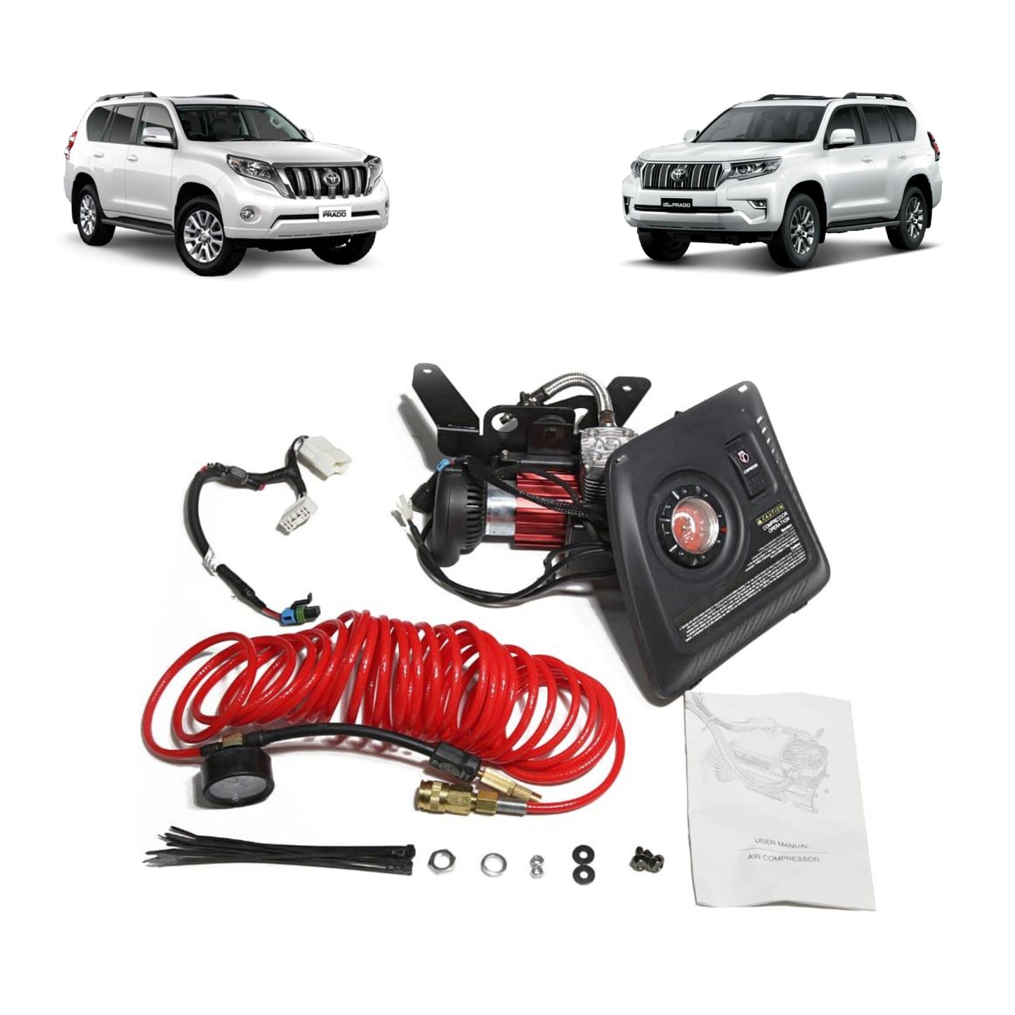 Toyota Prado Integrated Air Compressor Tyre Inflator Pump (2013-2023)
