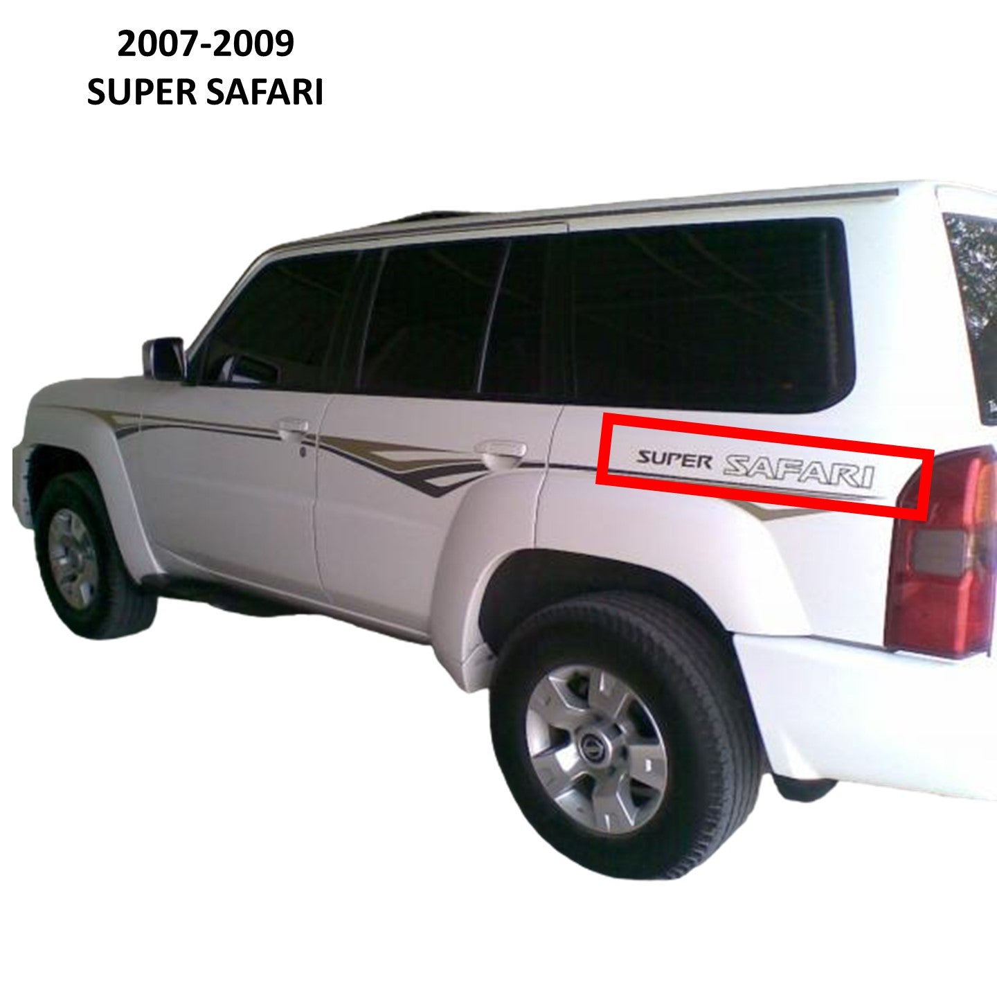 Super Safari Side Sticker Golden (Nissan Patrol Y61 GU)