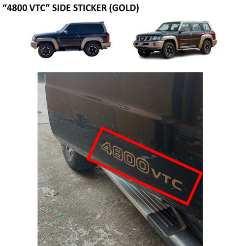 VTC 4800 Golden Side Sticker for Safari (Nissan Patrol Y61 GU)