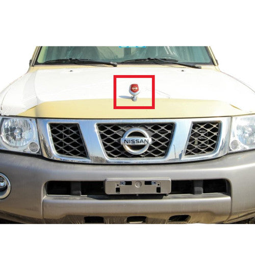 Y61 Front Hood Emblem Badge (Red) Ornament Nissan Patrol Y61 Super Safari VTC GU
