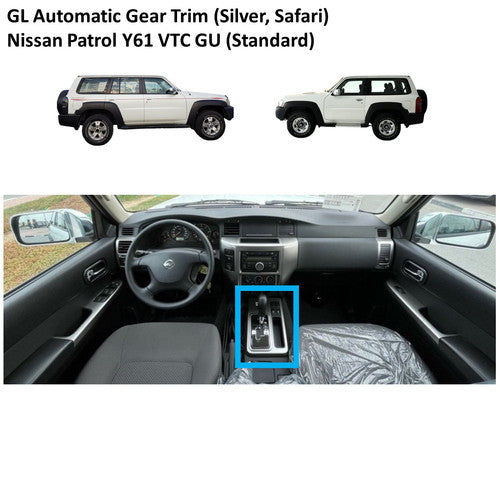 GL Automatic Gear Trim (Silver, Safari) Nissan Patrol Y61 VTC GU (Standard)