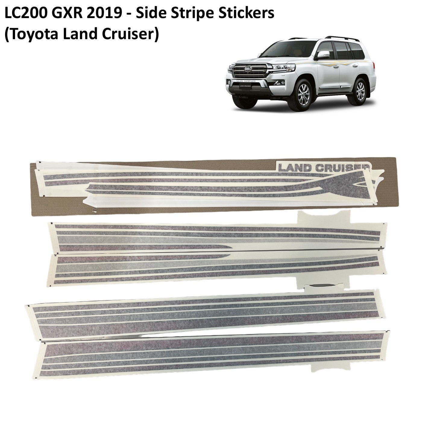 LC200 GXR 2019 - Side Stripe Stickers (Toyota Land Cruiser)