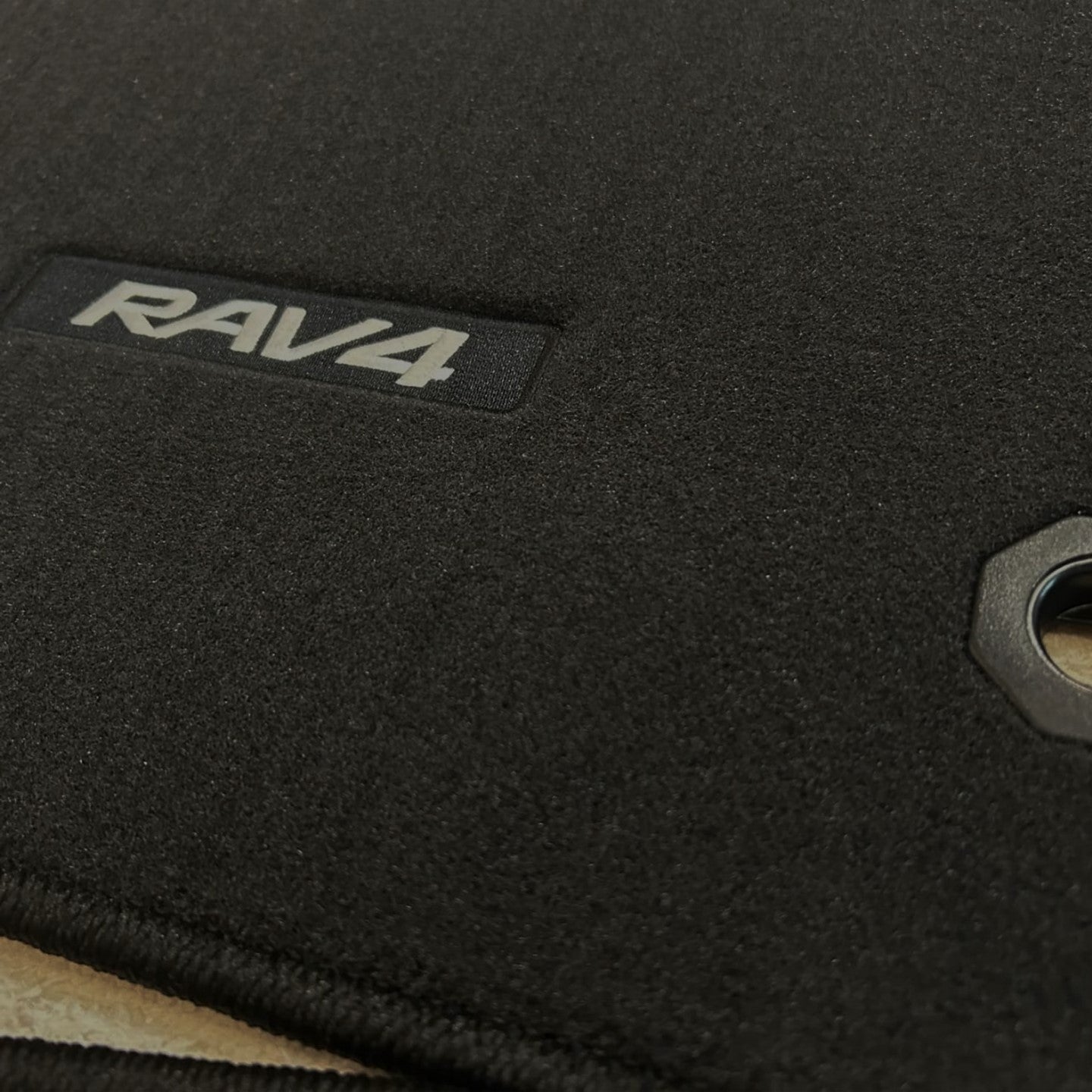 Toyota RAV4 2019-2022 Luxury Black Floor Mats with Logo (5 pieces)