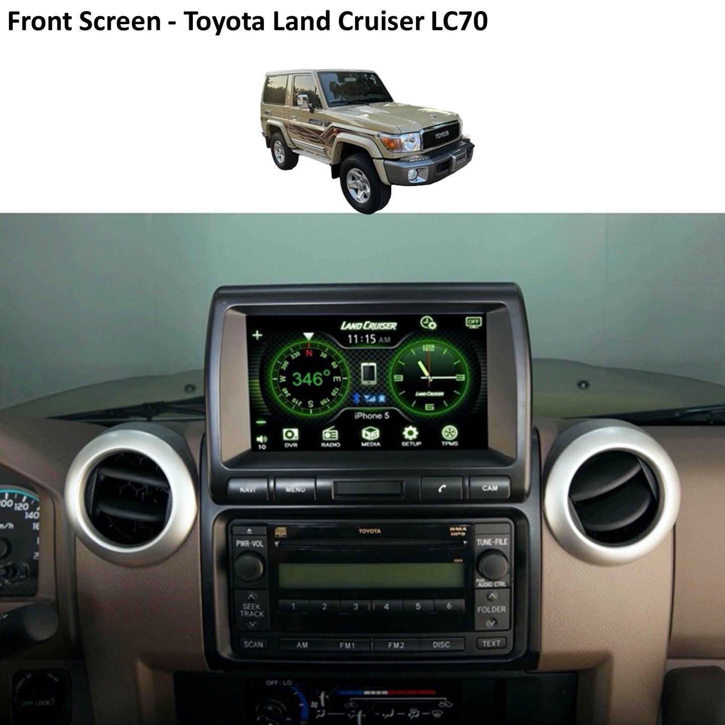 Front Screen - Toyota Land Cruiser LC70