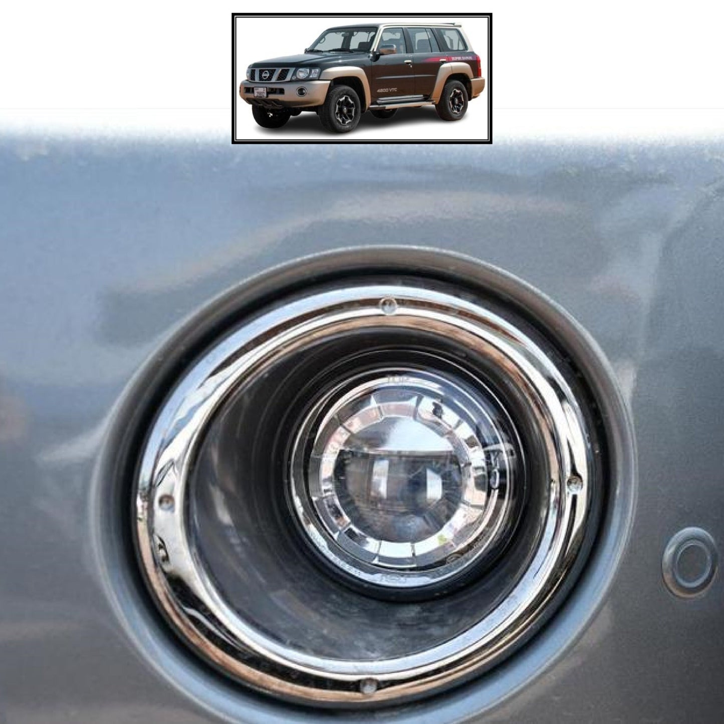 Halo DRL LED Fog Lights Nissan Patrol Y61 VTC GU