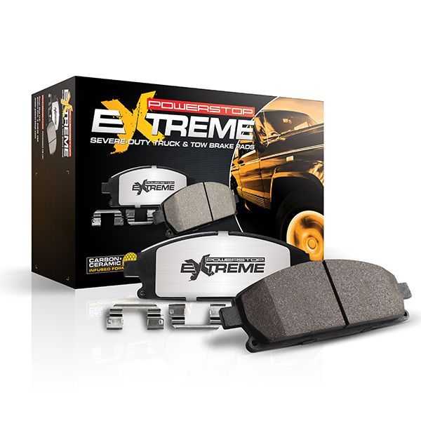 Toyota Lexus Rear Carbon Ceramic Brake Pads by PowerStop Extreme Z36-2439