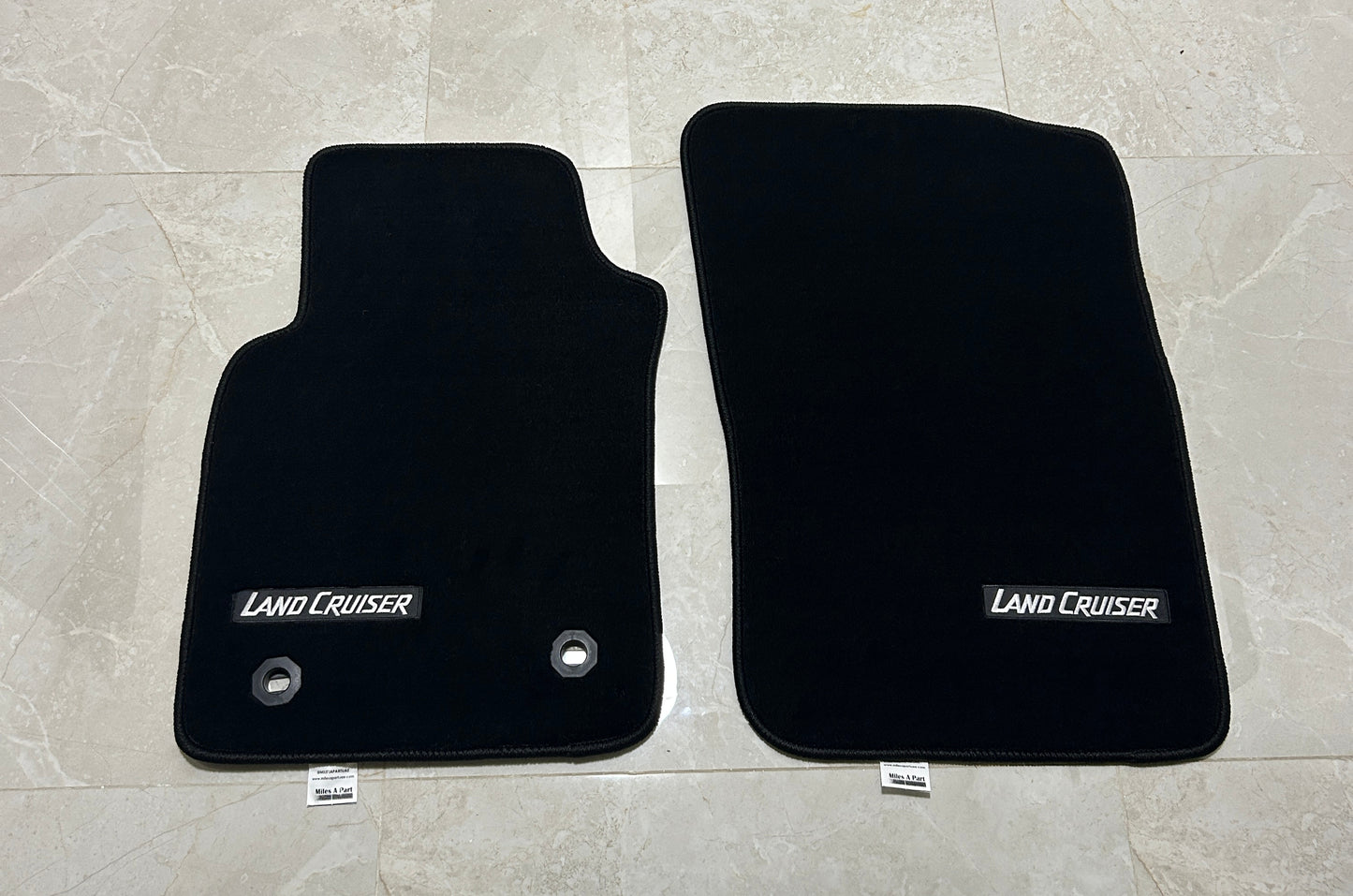 Toyota LC70 2007-2026 Luxury Black Floor Mats with Land Cruiser Logo