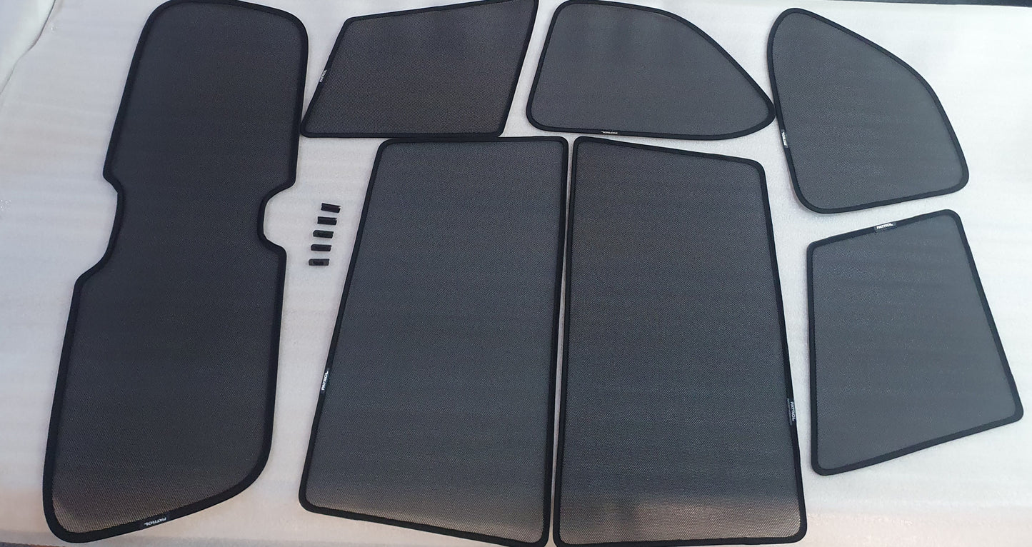 Magnetic Laser Sun Shades Kit - Nissan Patrol Y62