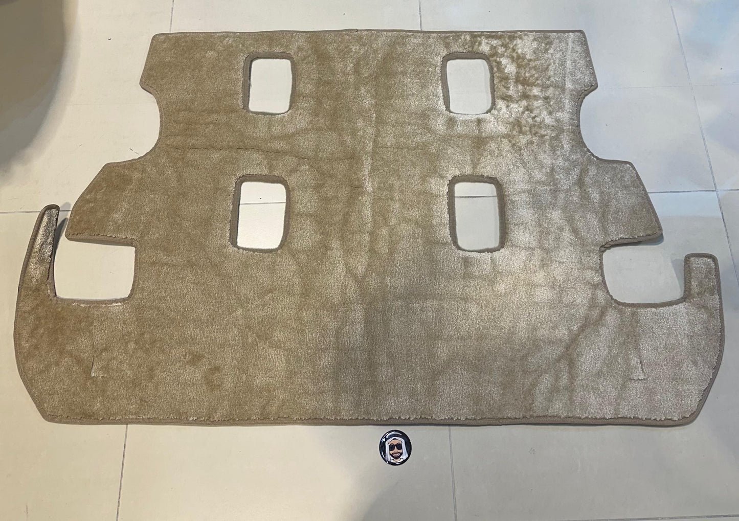 Beige Rear Trunk Floor Mat - Toyota Land Cruiser LC200 (2008-2021)