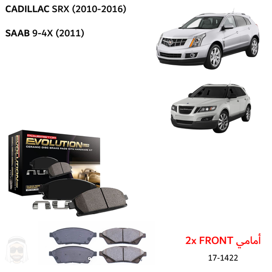 Cadillac SRX (2010-2016) Front Ceramic Brake Pads by PowerStop Evolution Plus (17-1422)