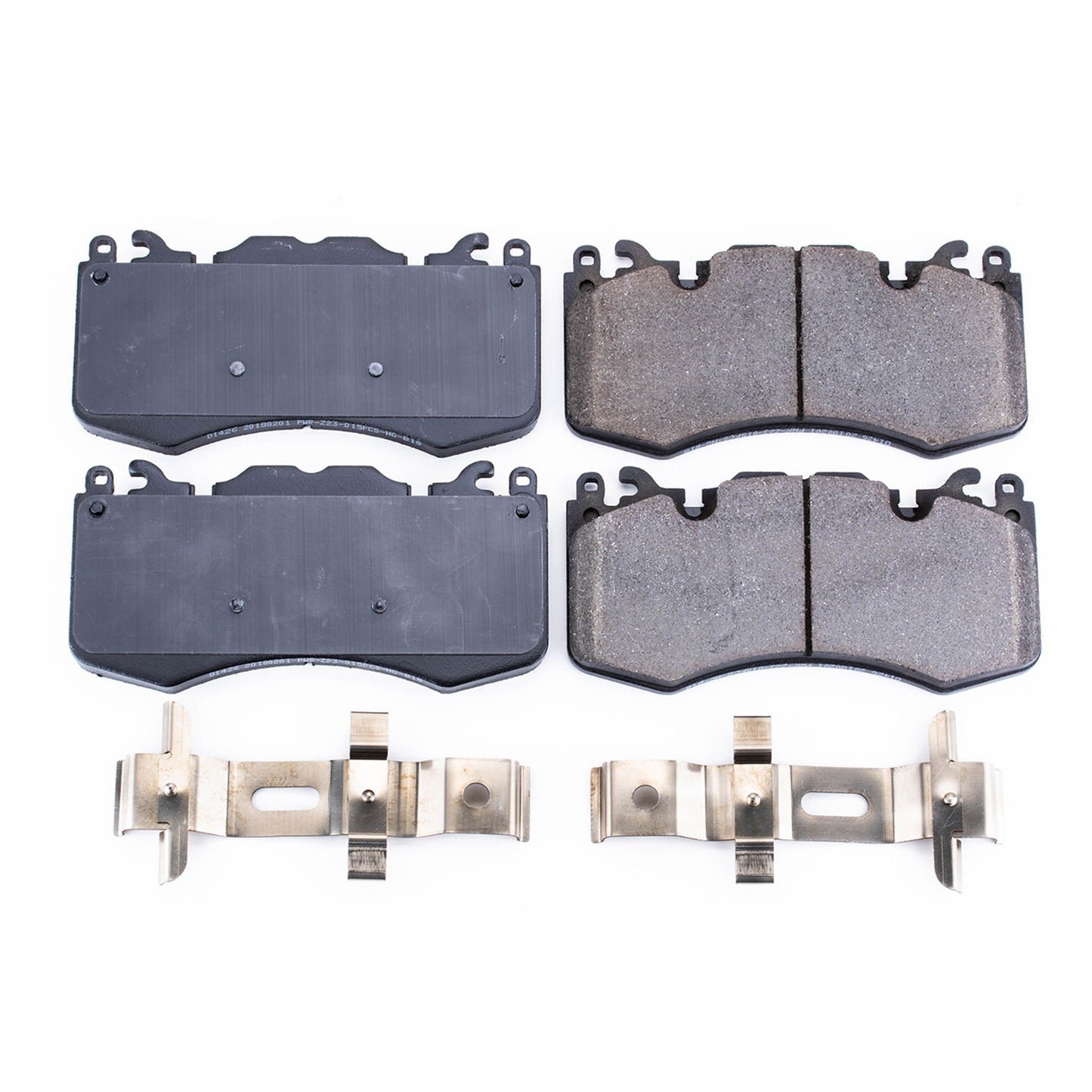 Land Rover V8 - Front Carbon Fiber Ceramic Brake Pads by PowerStop NextGen (Range Rover Vogue HSE SVR Sport Supercharged Defender 90 110 130) (NXE-1426)