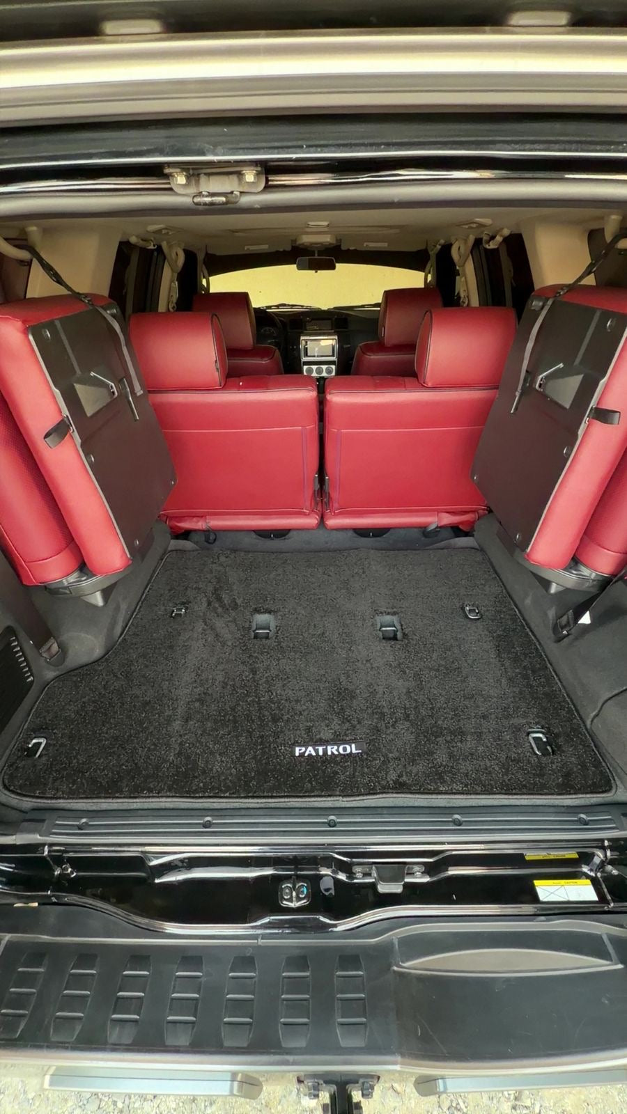 Nissan Patrol Y61 GU Black Trunk Floor Mat with PATROL Logo