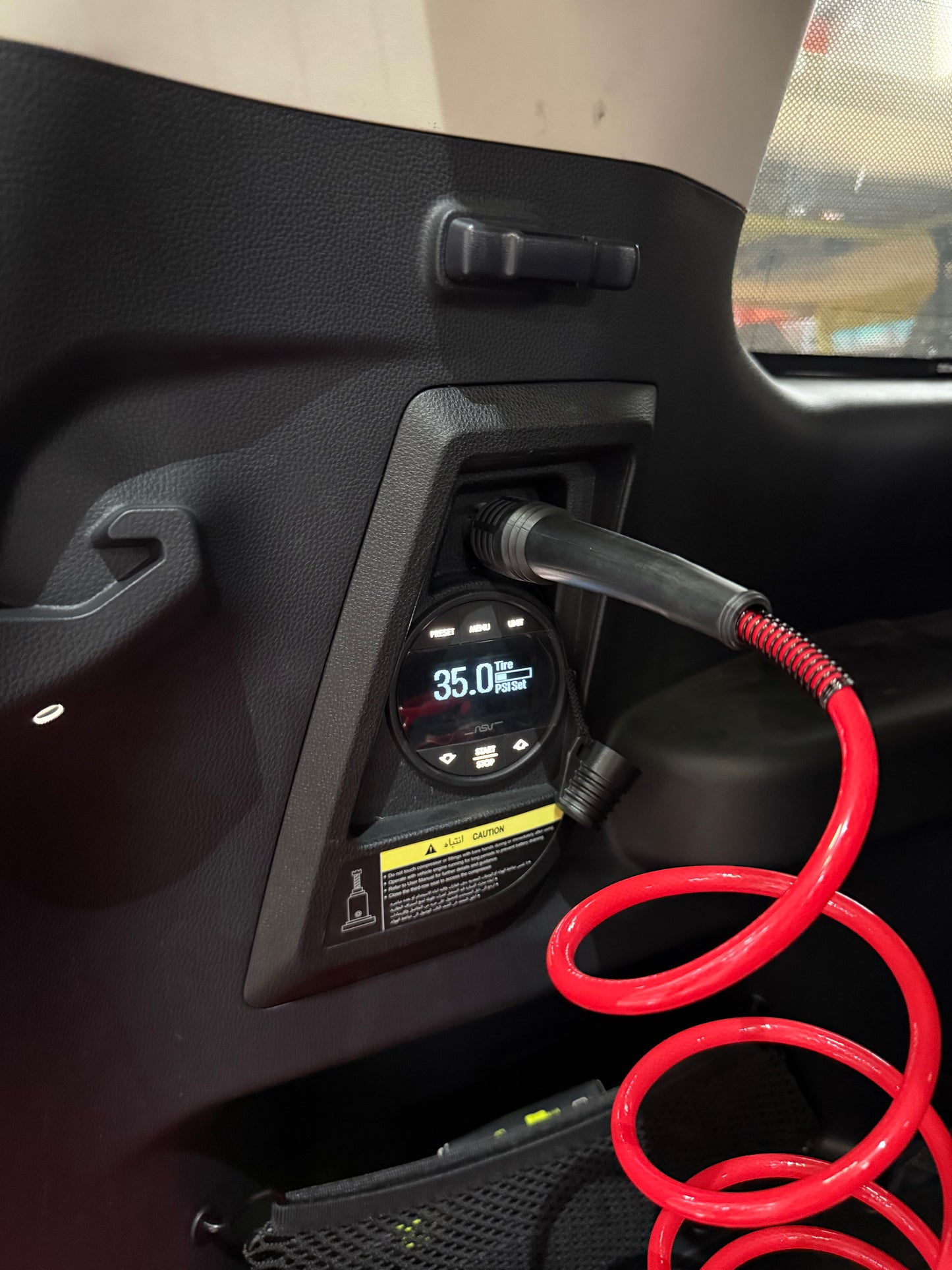 Integrated Digital Air Compressor Pump Tyre Inflator and Deflator - Toyota Prado LC250
