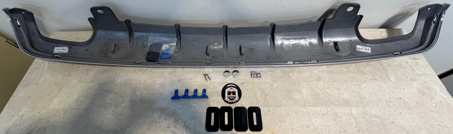 Rear Black Diffuser with Chrome Nissan Patrol Y62
