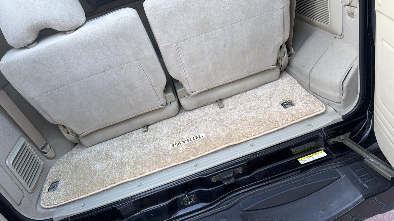 Nissan Patrol Y61 GU Beige Trunk Floor Mat with PATROL Logo