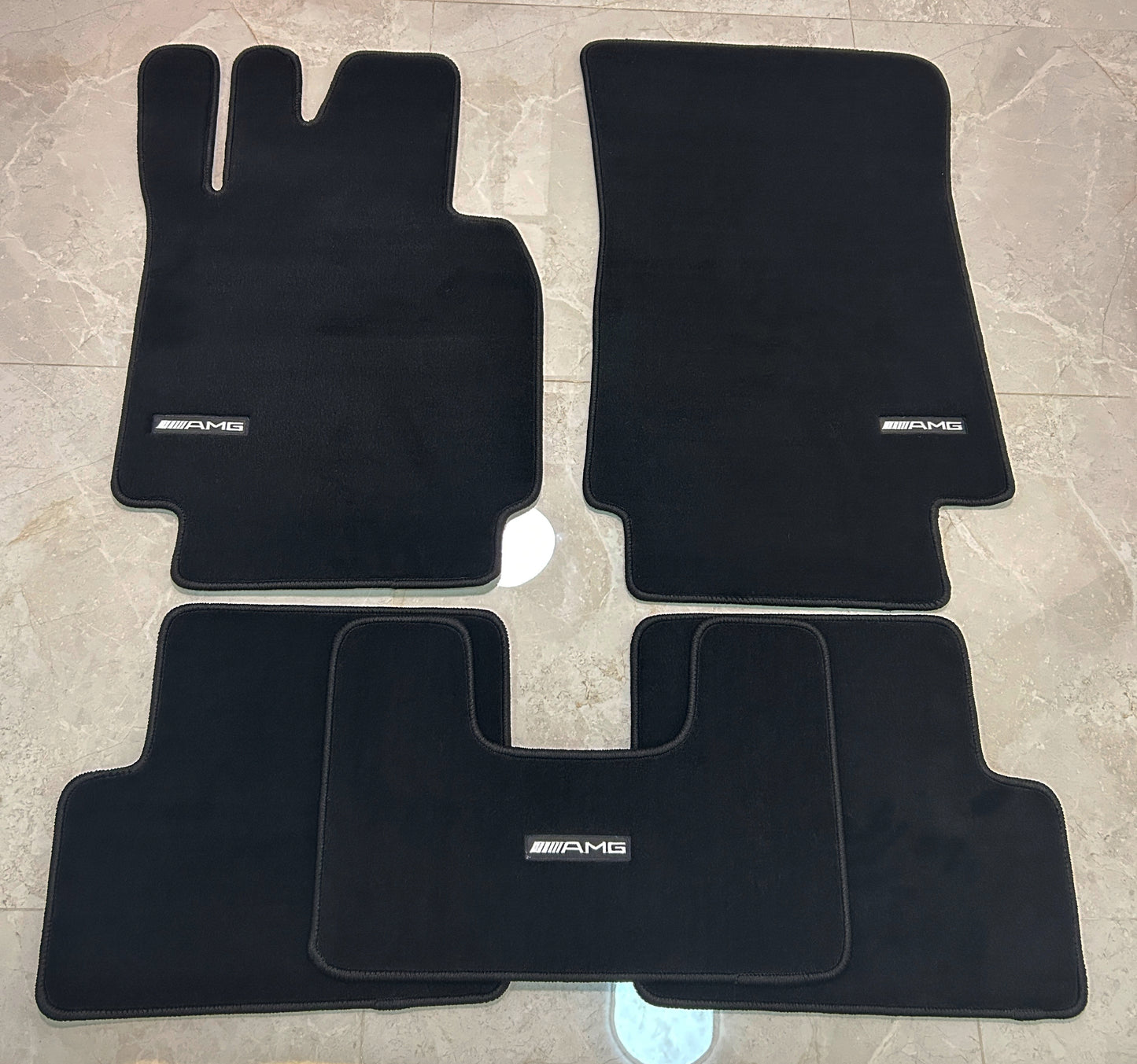 Mercedes G Class 2002-2018 Luxury Black Floor Mats with AMG Logo