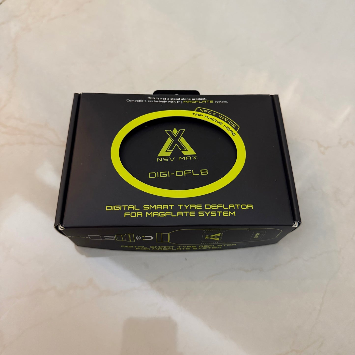 NSV MAX DIGI-DFL8 - Magnetic Quick-Connect Tyre Deflation Adapter