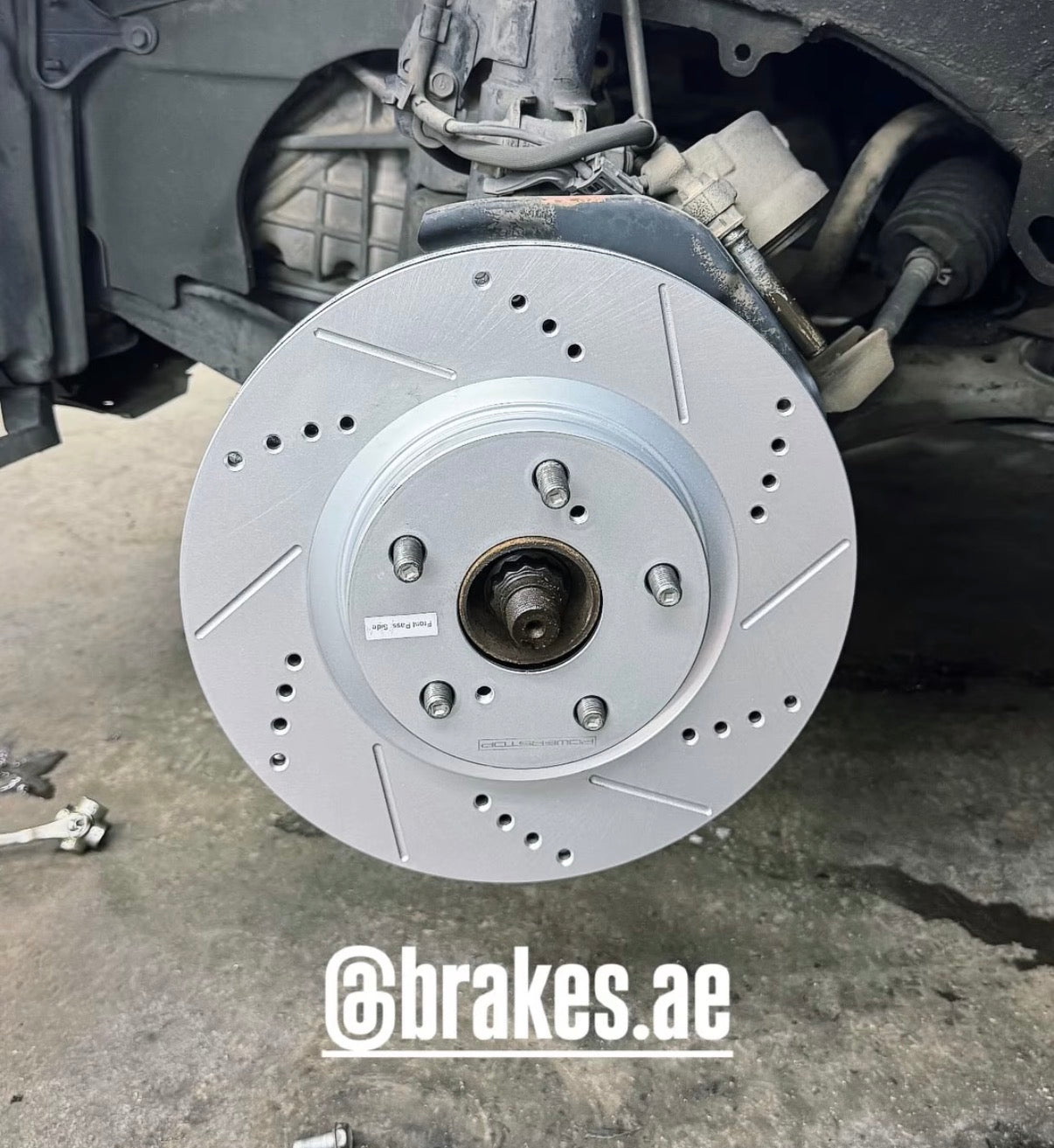 Toyota Lexus - 296x28mm Front Drilled and Slotted Brake Disc Rotors by PowerStop Evolution JBR1127XPR