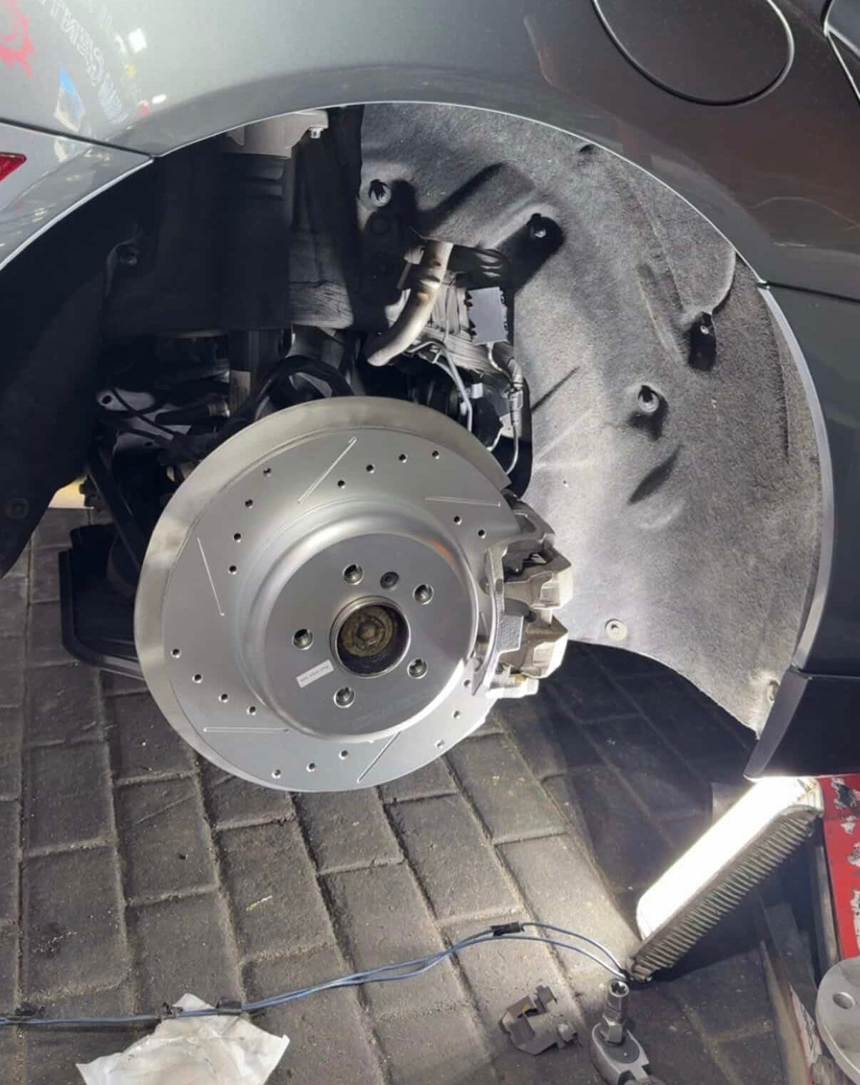 BMW Toyota 330x20mm Rear Drilled and Slotted Brake Disc Rotors by PowerStop Evolution EBR1675-EBR1676