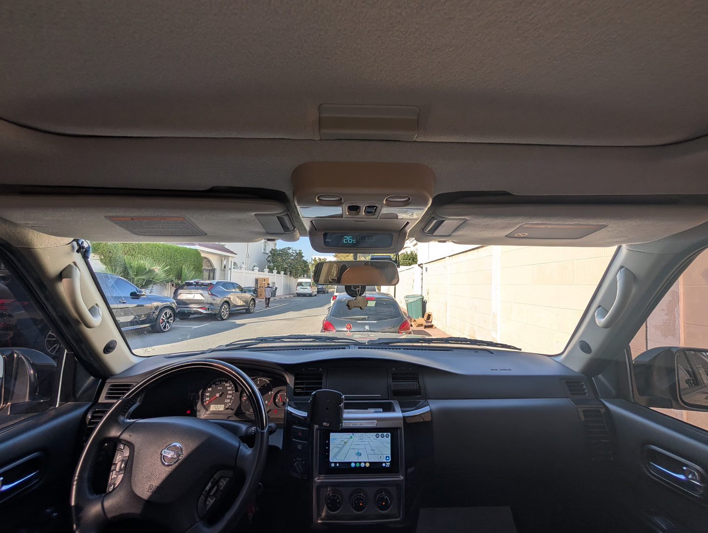 Double Sun Visor Set with Mirror and Light Nissan Patrol Y61 VTC GU