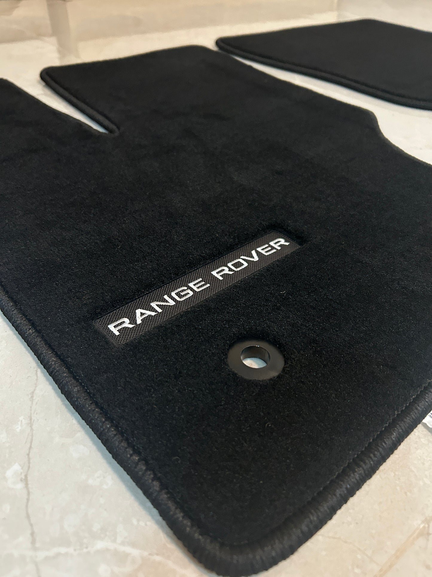 Range Rover Long 2013-2021 Luxury Black Floor Mats with Logo