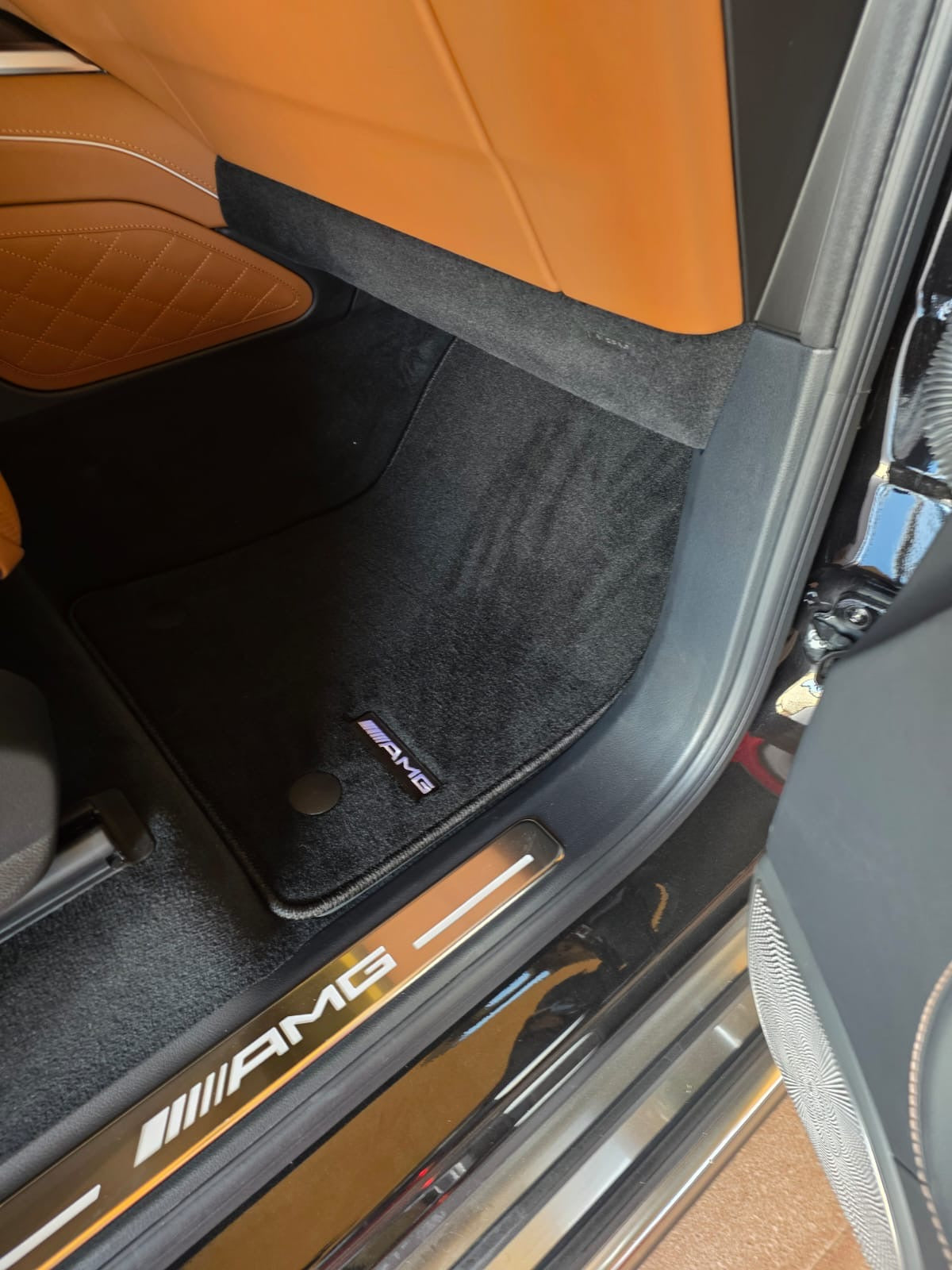 Mercedes G Class 2019-2025 Luxury Black Floor Mats with AMG Logo