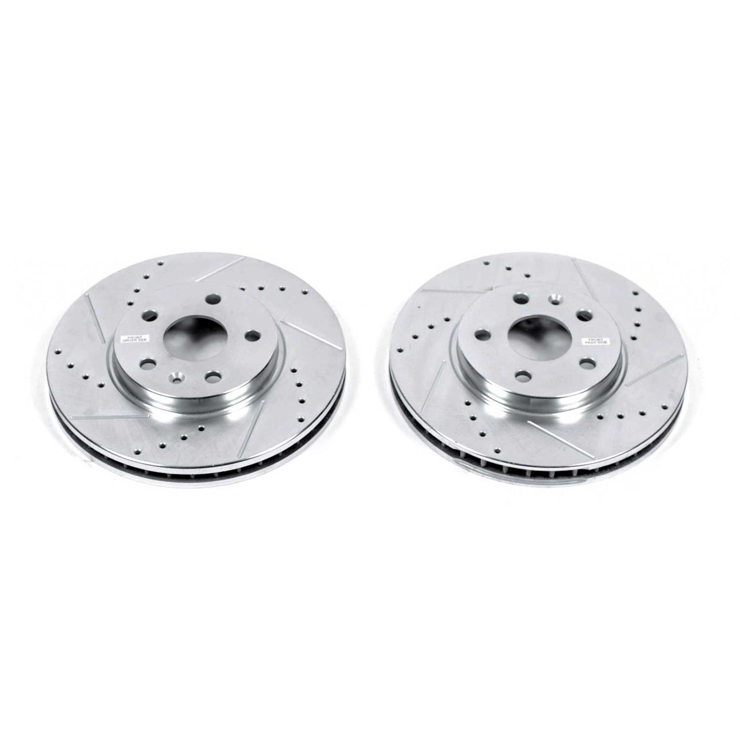 Cadillac CTS (2008-2014) 316mm Front Drilled and Slotted Brake Disc Rotors by PowerStop Evolution (AR82124XPR)